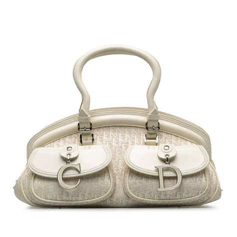 White Dior Diorissimo Detective Handbag – Designer Revival.